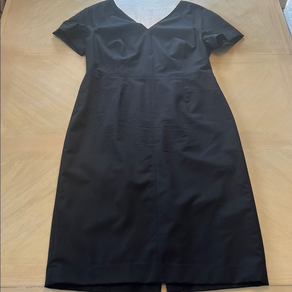 Banana Republic Classic Black Midi Dress Women’s Size 12P